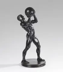 Athlet by Franz von Stuck, 1890/1892, Bronze with black brown patina, sold Nov 2019