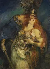 Ferdinand Leeke, Wotans Abschied, Um 1910, Oil on canvas