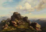 Carl Hummel, Bodenmais, Markt im niederbayrischen Landkreis Regen, 1868, Oil on canvas