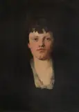 Wilhelm Trübner, Mädchen mit viereckigem Halsausschnitt