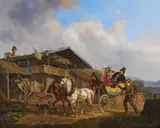 August Franz Schelver, Das Almosen, 1829, Oil on panel