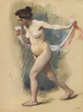 Ludwig von Hofmann, Tänzerin mit Schleier
