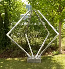 Yaacov Agam, Ohne Titel, 1971, Sculpture. Stainless steel