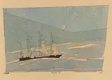 Helle Nacht III by Lyonel Feininger, 1934, Watercolor and India ink, sold Jun 2019