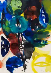 Ernst Wilhelm Nay, Ohne Titel, 1961, Watercolour on paper