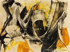 Karl Otto Götz, 15.2.1955, 1955, Mixed media