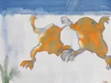 Zwei Frösche by Emil Nolde, Um 1923/24, Watercolor, sold Jun 2019