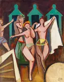 Varietétänzerinnen by Karl Hofer, 1953, Oil on canvas, sold Jun 2019