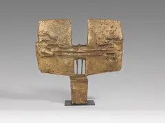 Ikarus by Fritz Koenig, 1963, Bronze with golden brown patina on base plate, sold Jun 2019