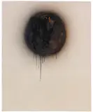 Otto Piene, Ohne Titel, 1997, Mixed media on canvas Oil, traces of fire and s...