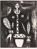 Femme au Fauteuil (d?après le noir) by Pablo Picasso, 1948, Lithograph, sold Jun 2019