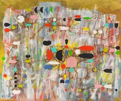 Calderiana by Heinz Trökes, 1954, Oil on canvas, sold Jun 2019