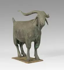 Ziegenbock by Gerhard Marcks, 1963, Bronze with brown patina, sold Jun 2019