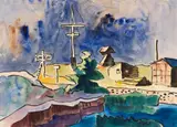 Hafenausfahrt by Karl Schmidt-Rottluff, Um 1934, Watercolor, sold Jun 2019