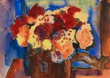 Blumenstillleben by Karl Schmidt-Rottluff, Um 1927/ 1928, Watercolor, sold Jun 2019