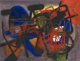 Ohne Titel by Fritz Winter, 1953, Oil on canvas, sold Jun 2019