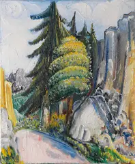 Paul Kleinschmidt, Alblandschaft, 1932, Oil on canvas
