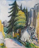 Paul Kleinschmidt, Alblandschaft, 1932, Oil on canvas