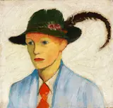 August Macke, Junge mit Federhut