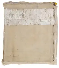 Collage - Objekt by Herbert Zangs, 1953, Canvas on stretcher, Collagewith whitened cellu..., sold Jun 2019