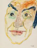 Apostelkopf by Emil Nolde, 1909, Watercolor, sold Jun 2019