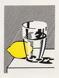 Roy Lichtenstein, Untitled (Still Life with Lemon and Glass), 1974, Lithograph in colors and silkscreen