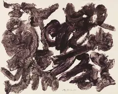 90-12-57 by David Smith, 1957, Mixed media. Pigment ink with egg, thinned with..., sold Jun 2019