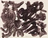 David Smith, 90-12-57, 1957, Mixed media. Pigment ink with egg, thinned with...