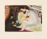 Pablo Picasso, Nach - Bethsabée, 1966, Etching and aquatint