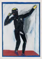 James Brown, Ohne Titel, Wohl 1980, Oil on paper