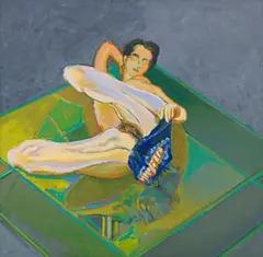 Ohne Titel by Norbert Tadeusz, 1982/83, Oil on canvas, sold Jun 2019