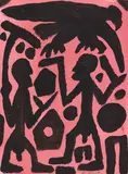 A. R. Penck, Ohne Titel, Um 1996/1997, Gouache