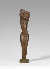 Hemdausziehende by Gerhard Marcks, 1967, Bronze with brown patina, sold Jun 2019