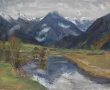 Otto Modersohn, Hinterstein vom Wasser, 1934, Oil on canvas