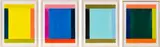 Anima Mundi 6-4 (4-teilig) by Imi Knoebel, 2005/2015, Acrylic on collaged plastic foil, on board, sold Jun 2019