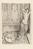 Odalisque debout au plateau de fruits by Henri Matisse, 1924, Lithograph, sold Jun 2019