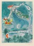 Die Sirene und der Fisch by Marc Chagall, 1967, Lithograph in colors, sold Jun 2019