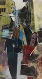 Franz Xaver Fuhr, Die enge Straße, Um 1964/1970, Oil on canvas