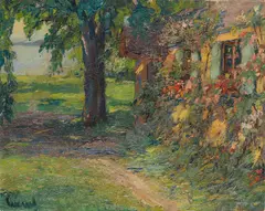 Edward Cucuel, Haus des Künstlers am Starnberger See, Um 1920, Oil on canvas