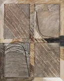 Gerhard Hoehme, Mehrebenenfenster (4-teilig), 1964, Acrylic on canvas