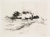 Emil Nolde, Schlepper, 1910, Drypoint