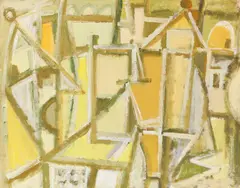 Gelbe Stadt by Eduard Bargheer, 1960, Oil on canvas, sold Jun 2019