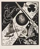 Kleine Welten VI by Wassily Kandinsky, 1922, Holzschnitt auf Velin, sold Jun 2019