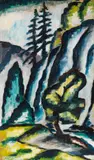 Walter Dexel, Felsen und Bäume