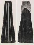 Gemeinschaftsarbeit mit Anna-Eva Bergman (1909-1987). H1973-24 / GB 42 1-1973 (2-teilig) by Hans Hartung, 1973, Woodcut, sold Jun 2019