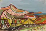 Werner Gilles, Landschaft auf Ischia