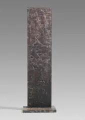 Herbert Zangs, Stele, 1998, Bronze