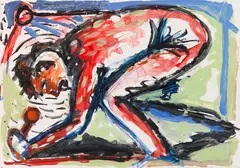 Sänger by Helmut Middendorf, 1981, Mixed media, sold Jun 2019