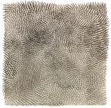 Feld der Erwartungen - Hommage à Adalbert Stifter by Günther Uecker, 1968-1973, Nails, canvas on panel, sold Jun 2019