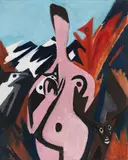 Ernst Wilhelm Nay, Frau mit Tieren